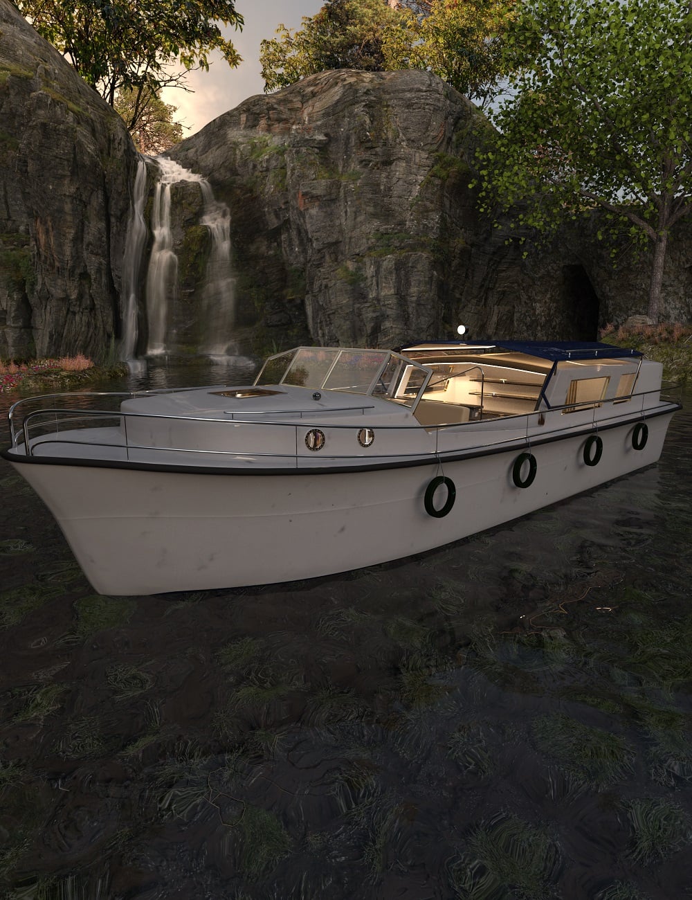 PW River Boat Gator by: PW Productions, 3D Models by Daz 3D