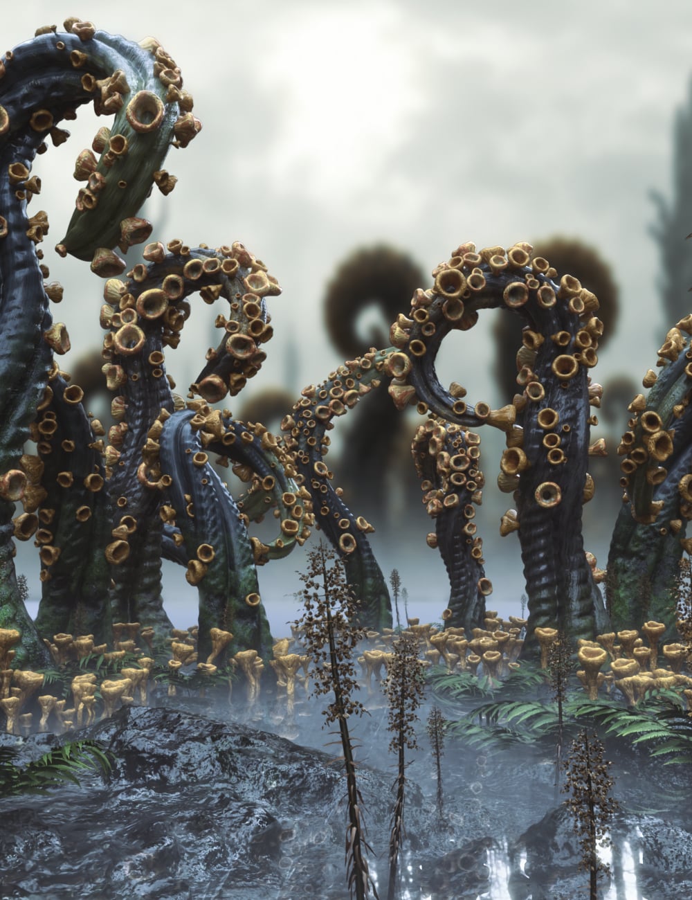 Xenovale Mycelium Wilds by: PerspectX, 3D Models by Daz 3D