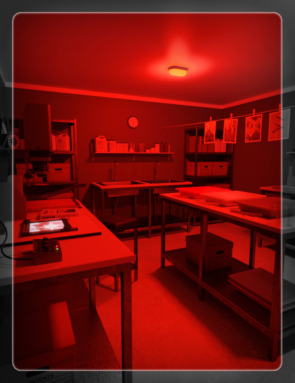 Photography Dark Room by: hypnagogia, 3D Models by Daz 3D