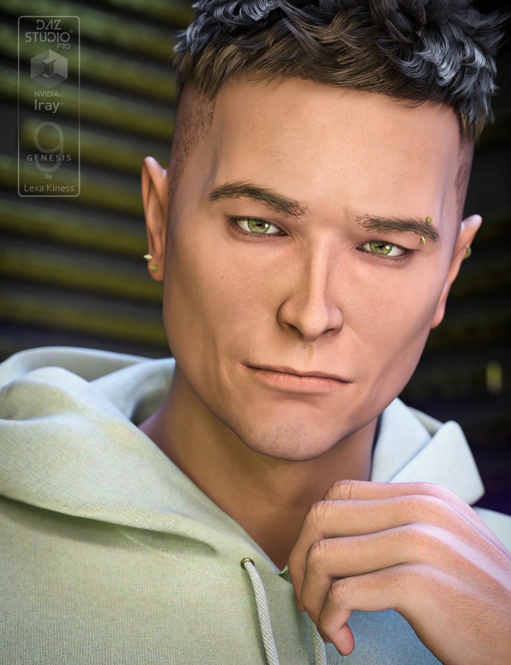 Markus HD for Genesis 9 by: Lexa Kiness, 3D Models by Daz 3D