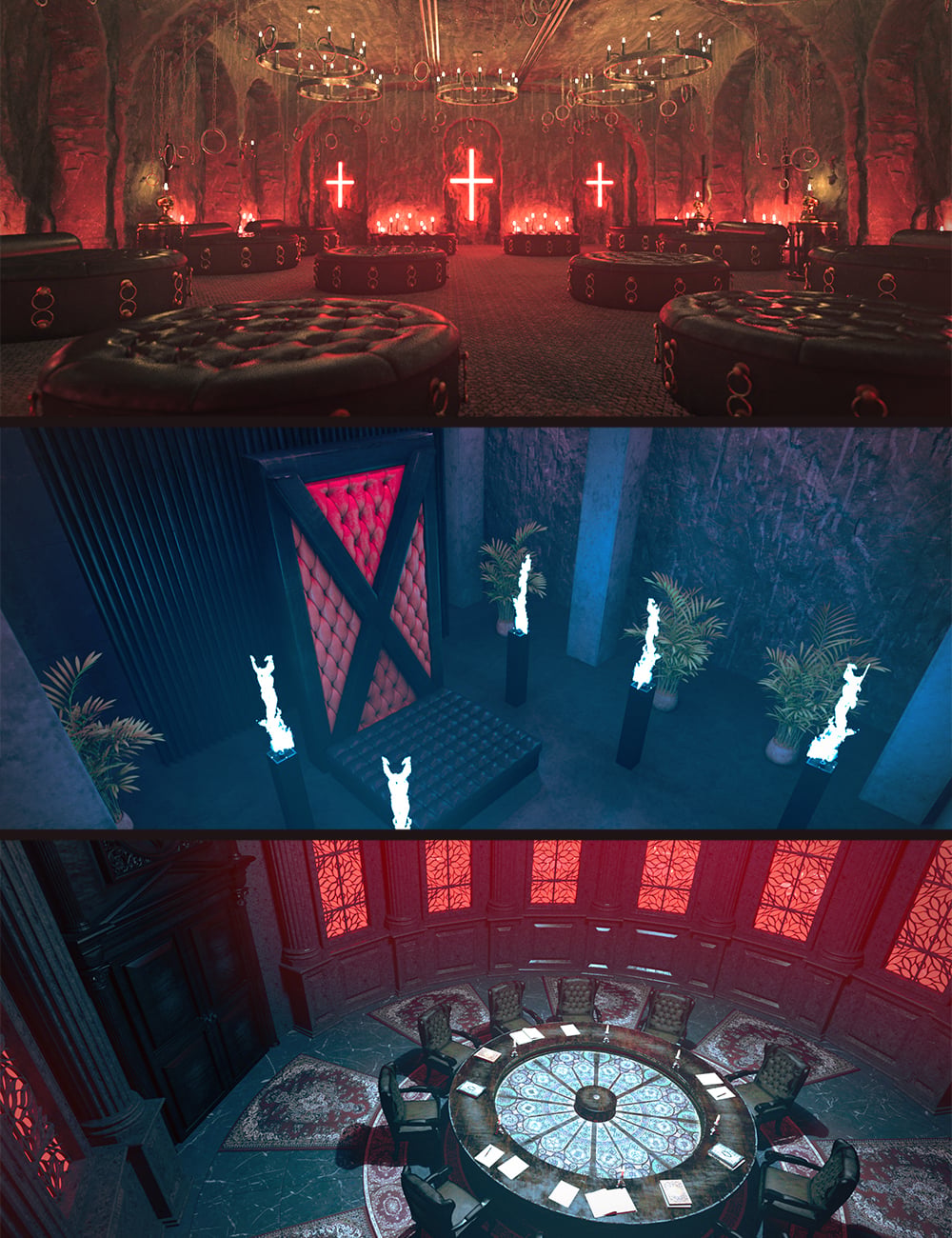 Polish Gothic Scene Bundle by: Polish, 3D Models by Daz 3D