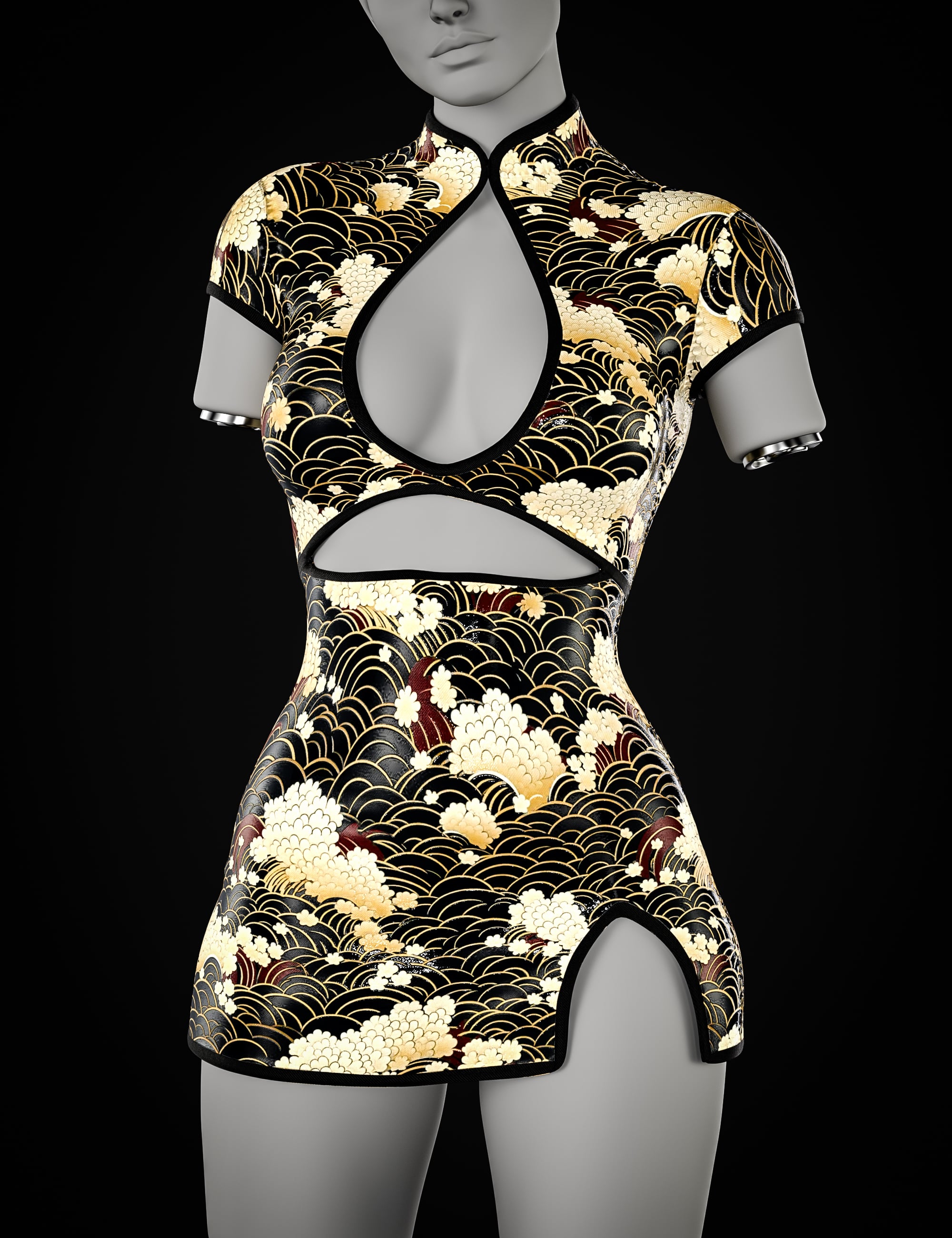 BW Dragon Empress Outfit For Genesis 9 and 8, 8.1 Female by: Beautyworks, 3D Models by Daz 3D