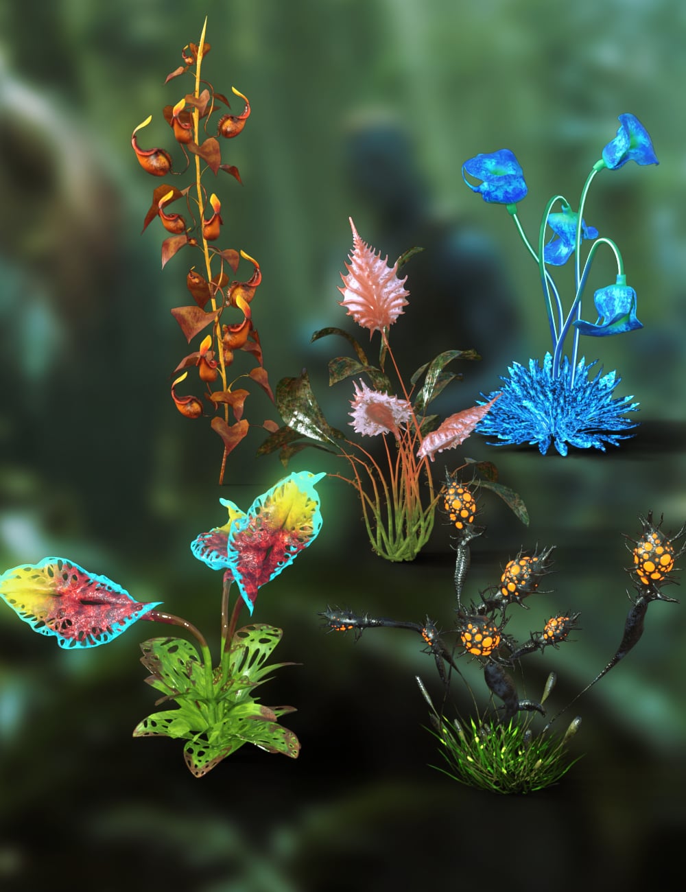 Xenovale Flora by: kubramatic, 3D Models by Daz 3D