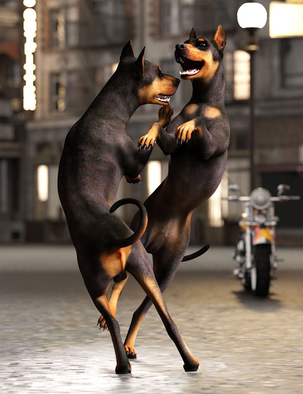 Dogs Games Poses for Daz Dog 8 by: Ensary, 3D Models by Daz 3D