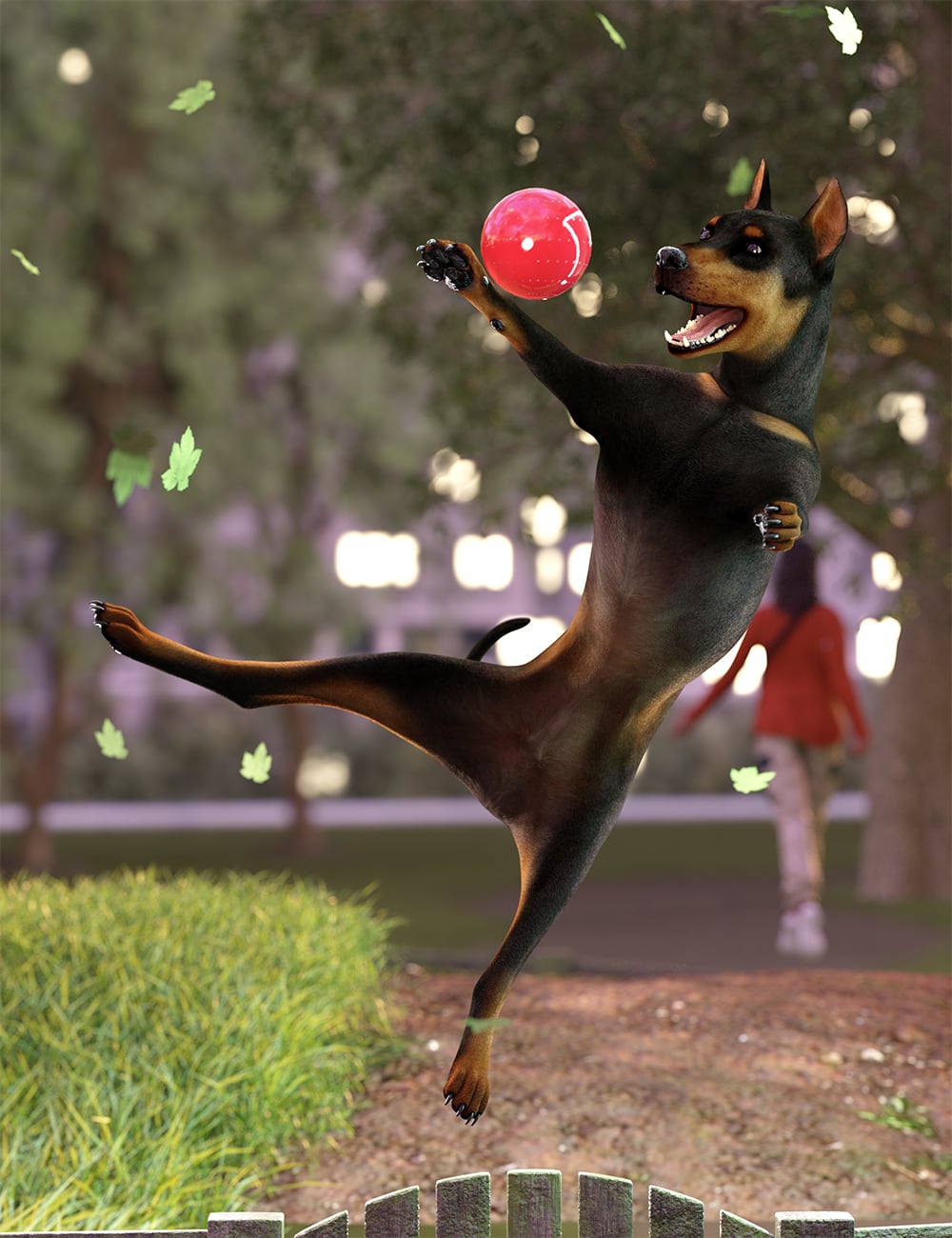Playful Poses for Dog 8 by: Ensary, 3D Models by Daz 3D