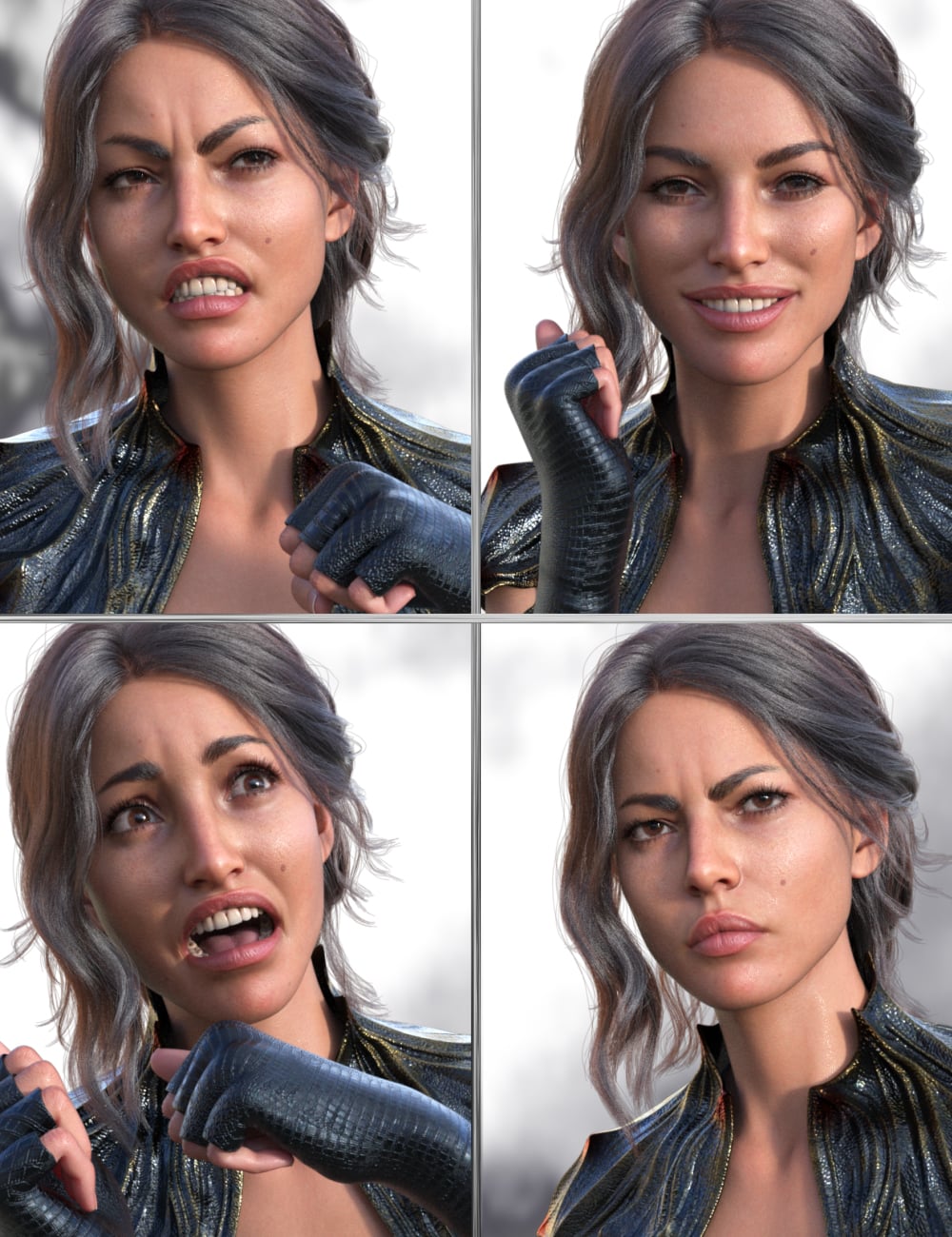 JW Night Vibes Expressions for Lilith 9 by: JWolf, 3D Models by Daz 3D