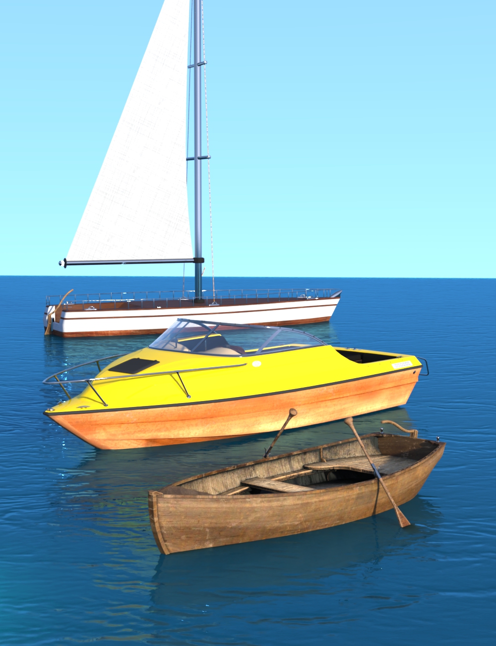 AP Marina Boats by: AcharyaPolina, 3D Models by Daz 3D