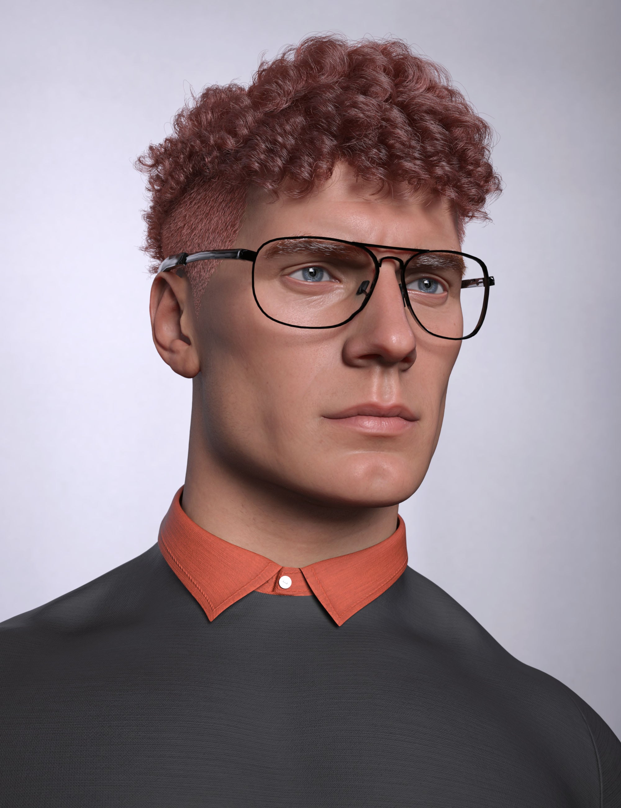 AK Kinky Hair for Genesis 9 by: Art Ken, 3D Models by Daz 3D