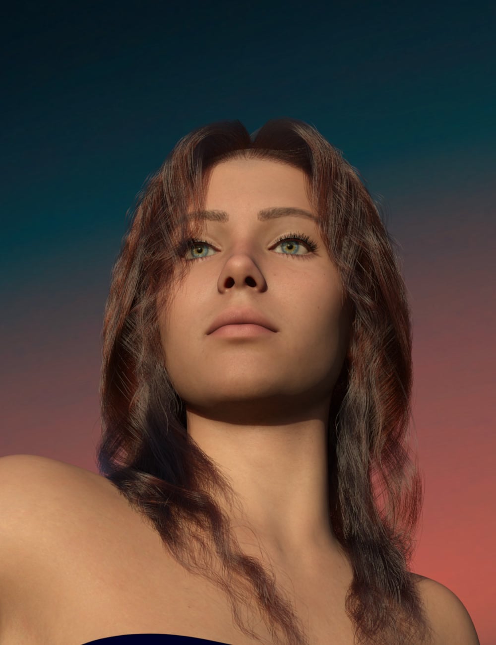 ATG Loose Curl Long Hair for Genesis 9 and 8.x Male and Female by: atrilliongames, 3D Models by Daz 3D