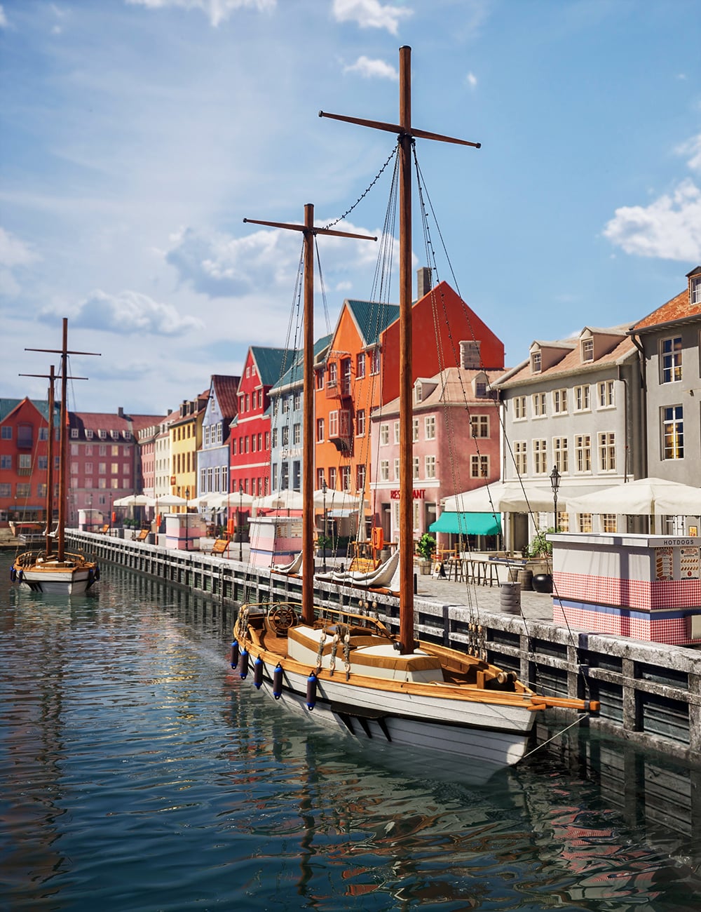 XI Street of Denmark by: Xivon, 3D Models by Daz 3D