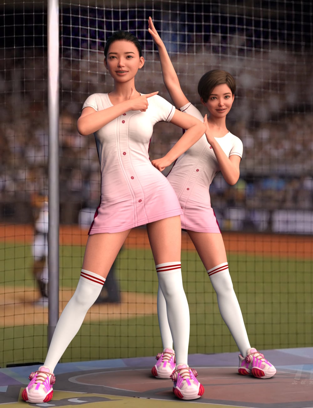 SM J-Cheers Poses for Genesis 9 by: smay, 3D Models by Daz 3D