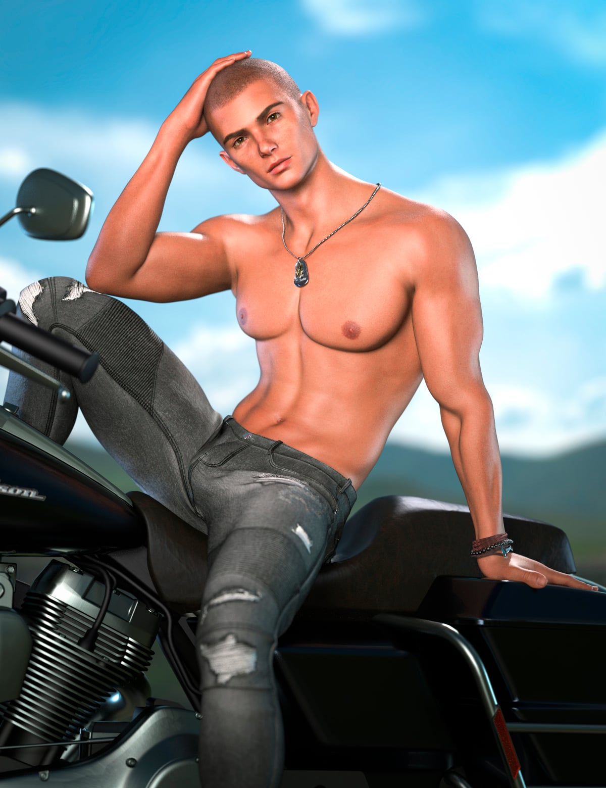 Feeling God Character for Genesis 9 Masculine by: Blue Rabbit, 3D Models by Daz 3D