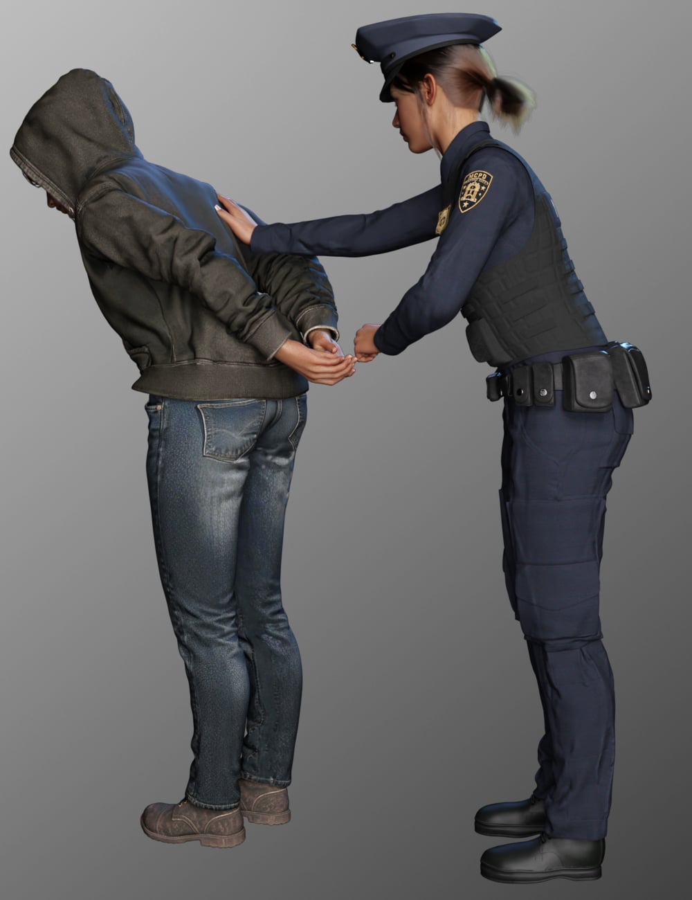 FG Mayday City Police Poses by: Fugazi1968Ironman, 3D Models by Daz 3D