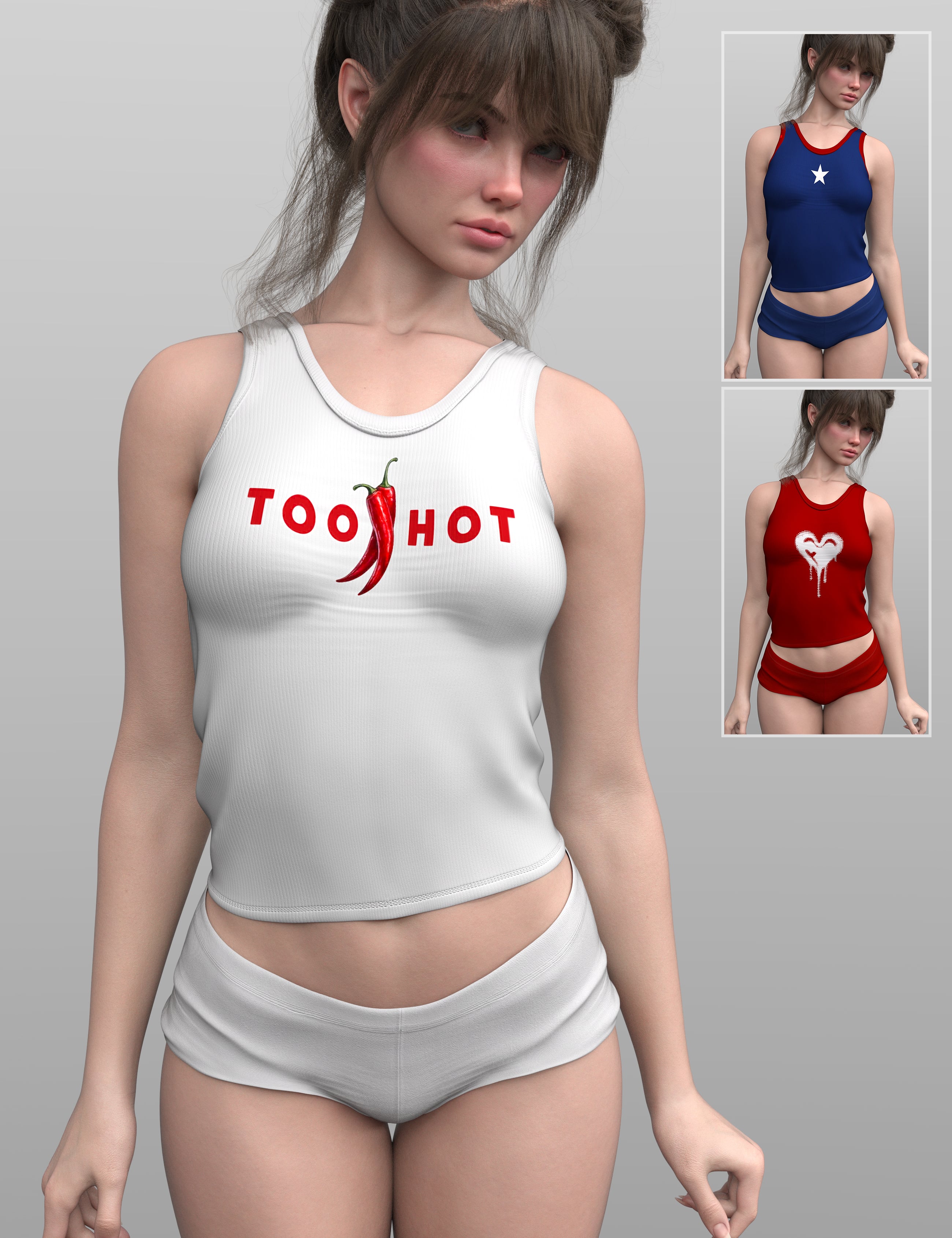 X-Fashion Spicy Mood Set for Genesis 9 and 8 Female by: xtrart-3d, 3D Models by Daz 3D