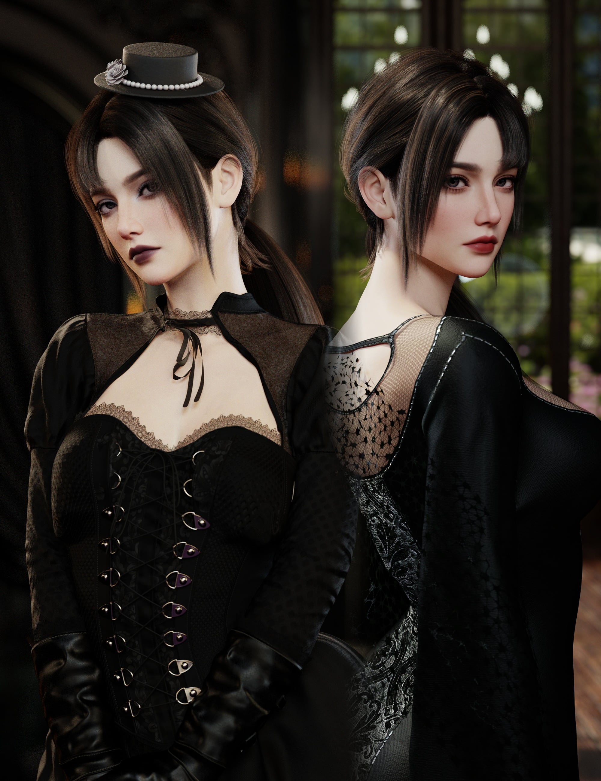 Noki Virelle HD for Genesis 9 Bundle by: Noki Saki, 3D Models by Daz 3D