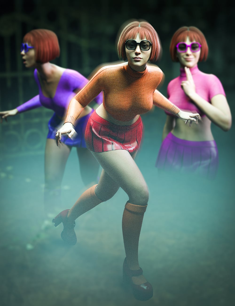 M3D dForce Clue Chaser Outfit for Genesis 9 by: Matari3D, 3D Models by Daz 3D