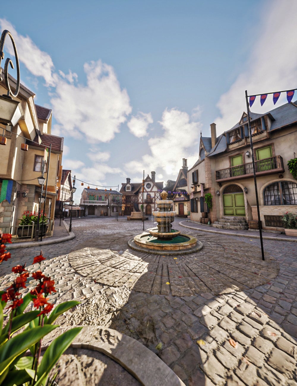 XI Fantasy Street 2 by: Xivon, 3D Models by Daz 3D