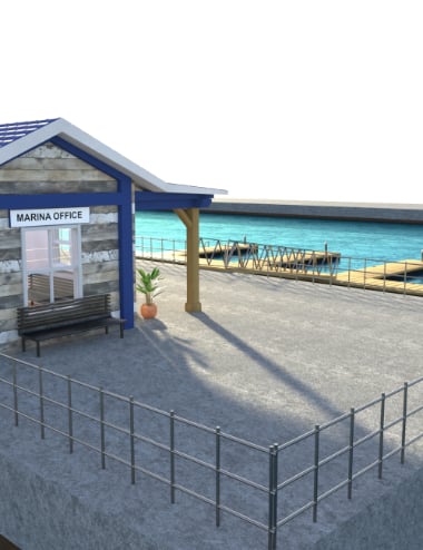 AP Modular Marina | Daz 3D