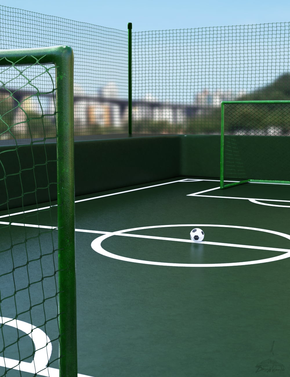 Soccer Court by: Dieggo Masamune, 3D Models by Daz 3D