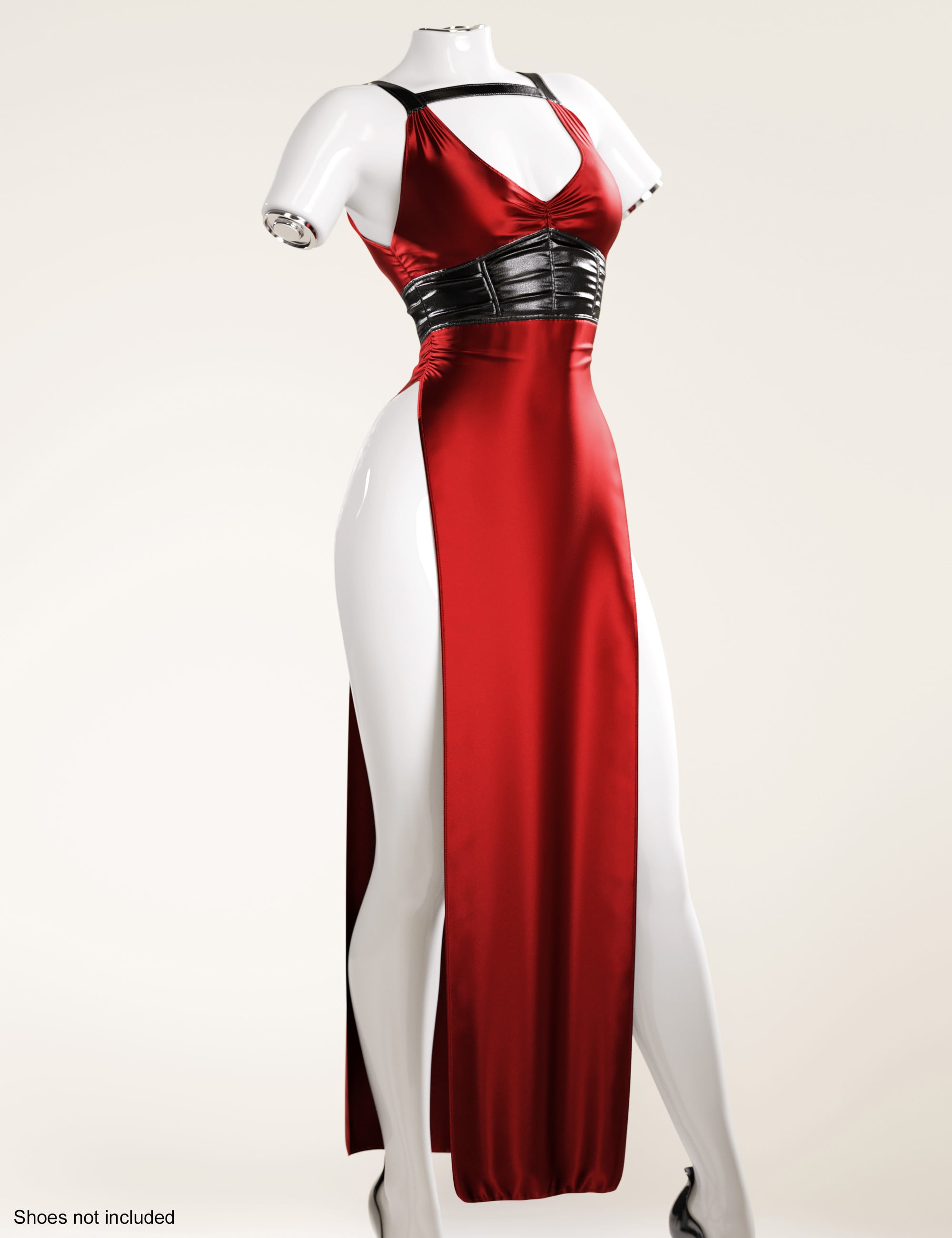dForce Gothic Style Loin Dress for Genesis 9 by: outoftouch, 3D Models by Daz 3D