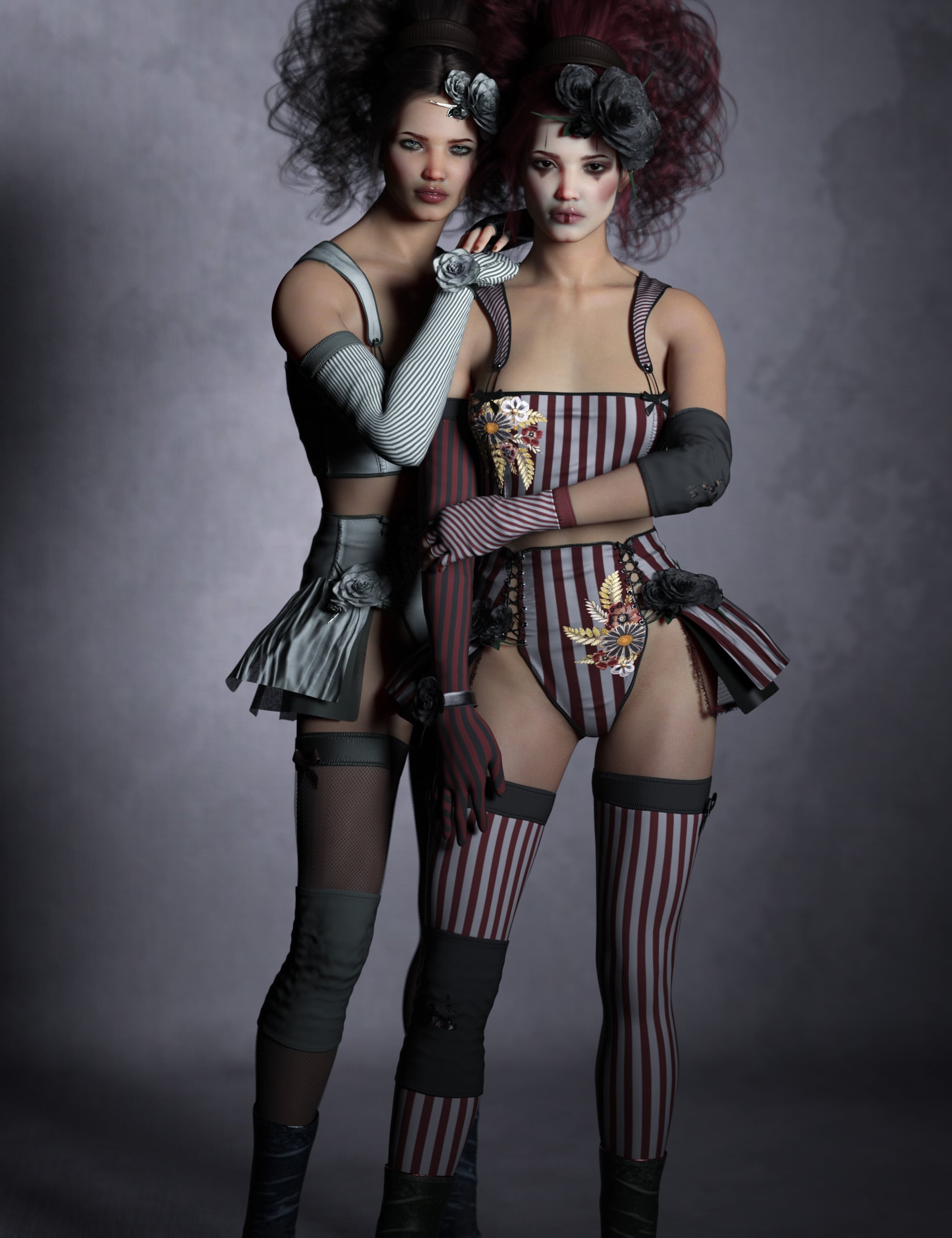 dForce CB Orla Clothing Set for Genesis 9 Bundle by: CynderBlue, 3D Models by Daz 3D