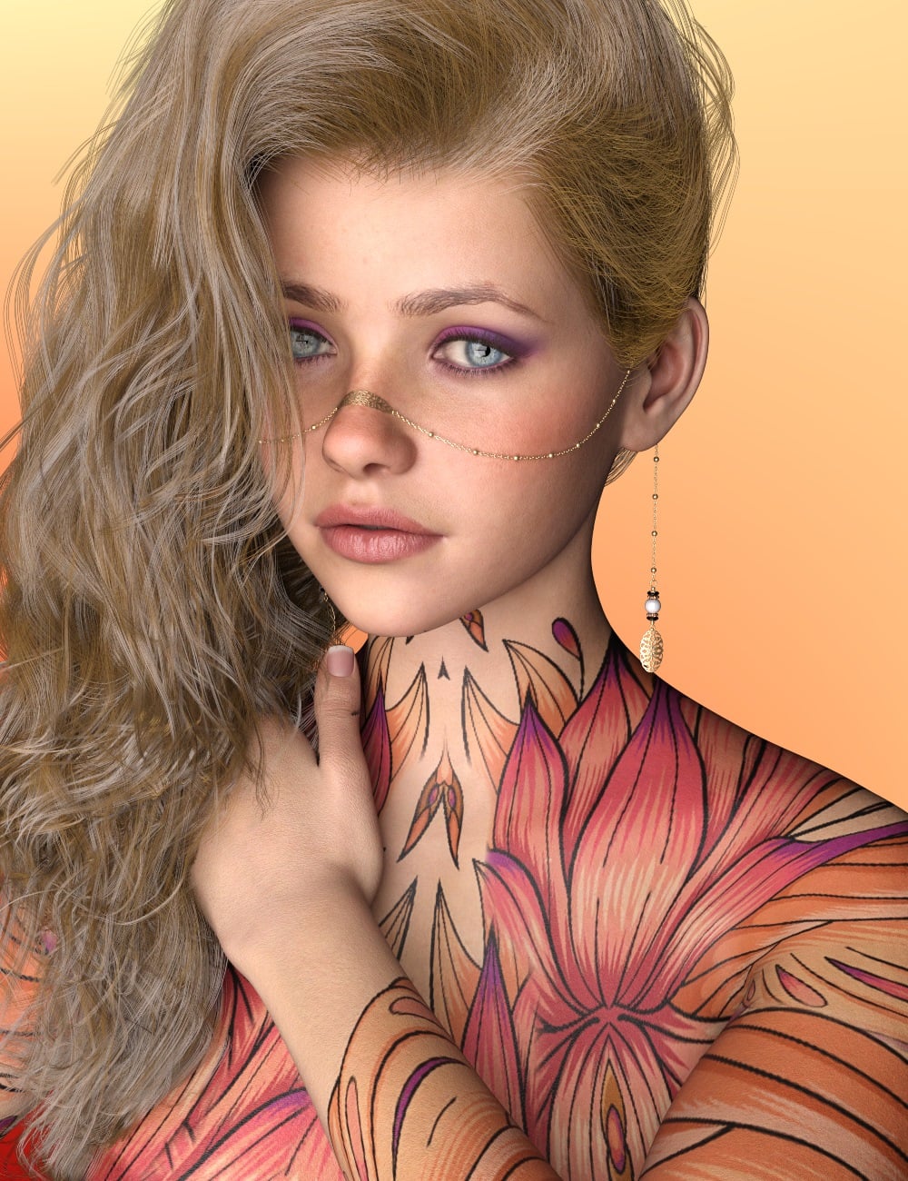 L3D Skinessence - Enchanted Bloom Genesis 9 by: LUNA3D, 3D Models by Daz 3D