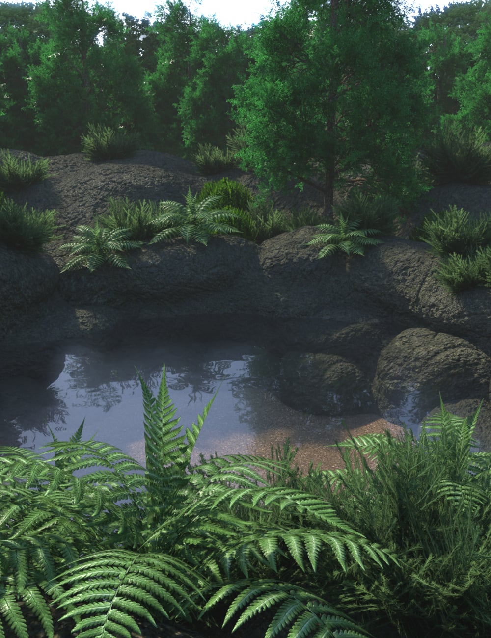 My Pool in Nature by: JeffersonAF, 3D Models by Daz 3D