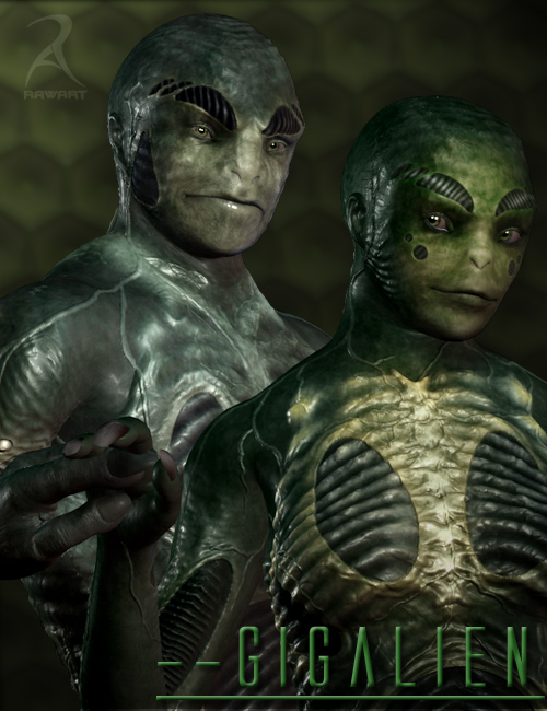 Gigaliens by: RawArt, 3D Models by Daz 3D