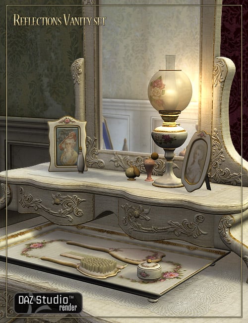Reflections Vanity Set by: LaurieS, 3D Models by Daz 3D