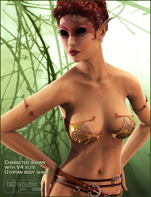Kenna for V4 by: ARTCollab, 3D Models by Daz 3D