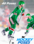 Hockey Poses Hockey Poses by: Andrey Pestryakov, 3D Models by Daz 3D