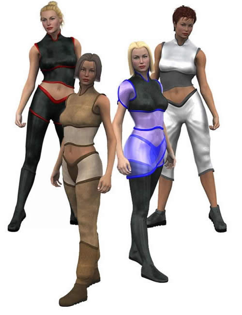 Victoria 3.0 Fantasy Sci-Fi Uniform (V2 Version Upgrade) by: , 3D Models by Daz 3D