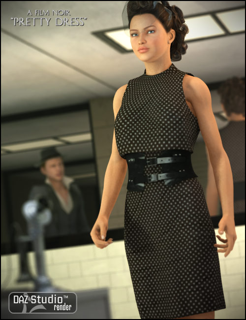 Pretty Party Dress by: Barbara Brundon, 3D Models by Daz 3D