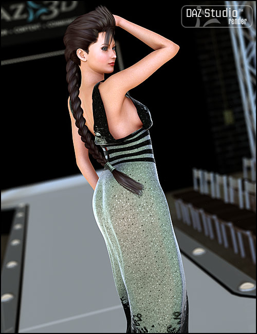 The Movie Dress by: Barbara Brundon, 3D Models by Daz 3D