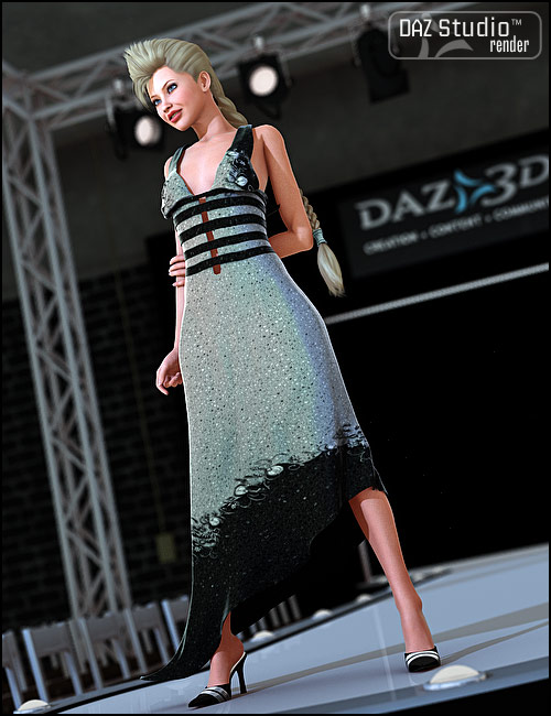 The Movie Dress by: Barbara Brundon, 3D Models by Daz 3D