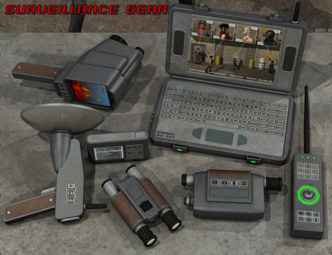 Surveillance Gear Daz 3D