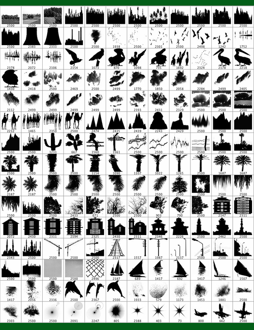 GNBD Silhouette Brushes GNBD Silhouette Brushes by: Giko, 3D Models by Daz 3D