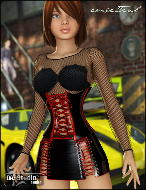Corsetted Corsetted by: Xena, 3D Models by Daz 3D