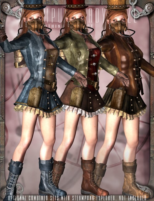 Steampunk LadyBlaze Steampunk LadyBlaze by: Orion1167, 3D Models by Daz 3D