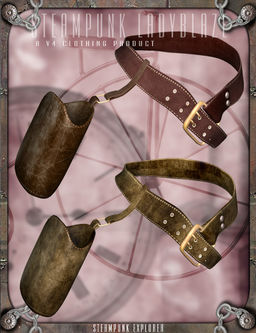 Steampunk LadyBlaze Steampunk LadyBlaze by: Orion1167, 3D Models by Daz 3D