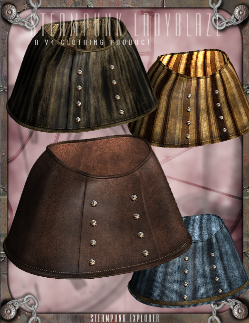 Steampunk LadyBlaze Steampunk LadyBlaze by: Orion1167, 3D Models by Daz 3D
