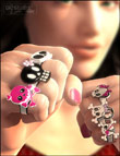 Just Rings Cutey Skulls by: inception8, 3D Models by Daz 3D