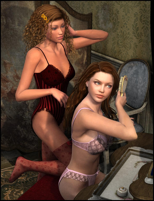 Reflections Vanity Poses by: Digiport, 3D Models by Daz 3D