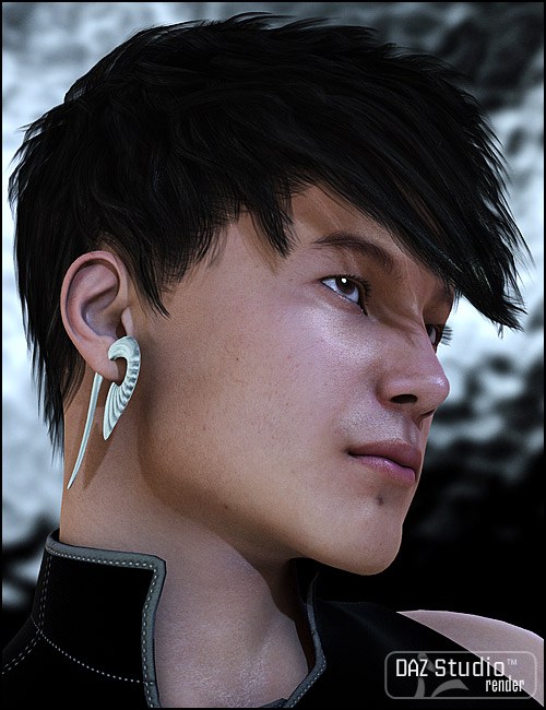 Michael 4 Earrings Collection by: bucketload3d, 3D Models by Daz 3D