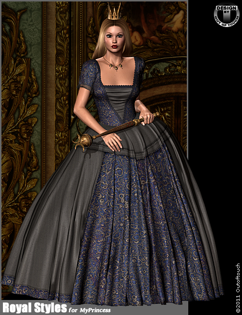 Royal Styles for MyPrincess by: outoftouch, 3D Models by Daz 3D
