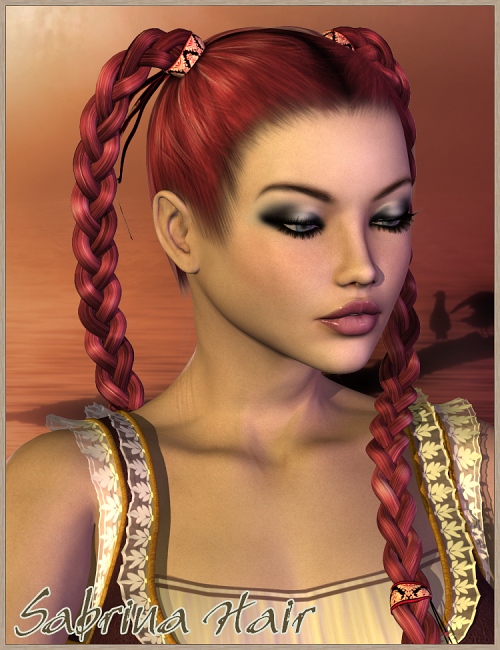 Sabrina-Hair by: Magix 101, 3D Models by Daz 3D