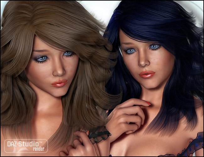 Farrah Hair Textures by: , 3D Models by Daz 3D
