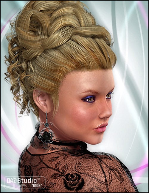 Royal Princess Hair by: goldtassel, 3D Models by Daz 3D