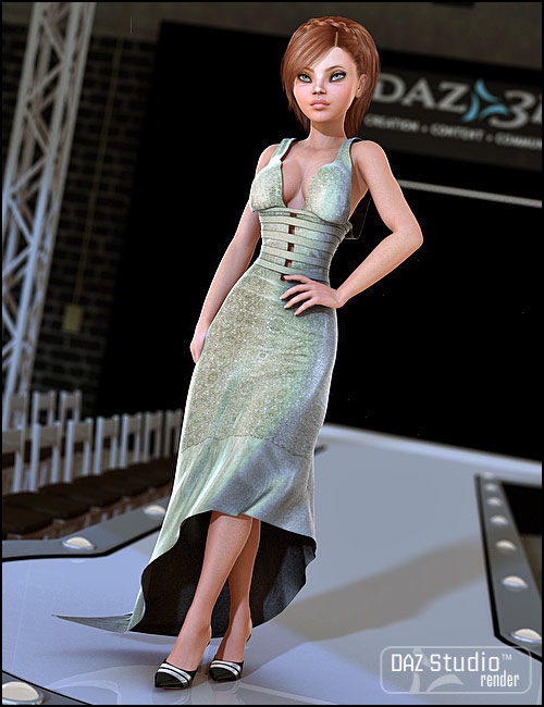 Fashionable Movie Dress Textures by: Sarsa, 3D Models by Daz 3D