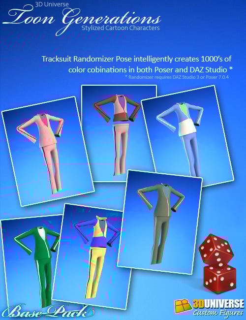 Toon Generations Base Toon Generations Base by: 3D Universe, 3D Models by Daz 3D